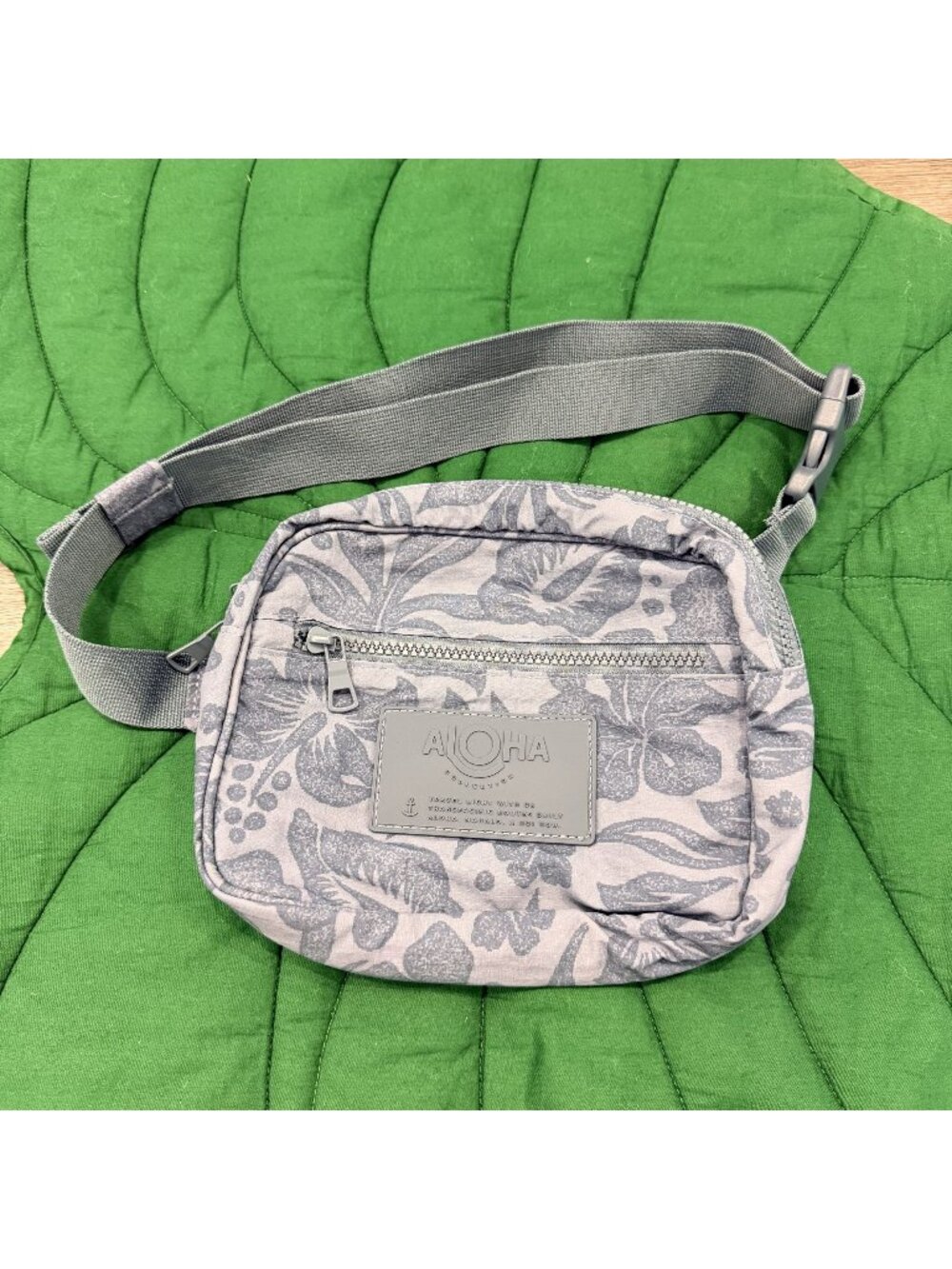 Aloha Collection Keep It Light Hip Pack Breezy Slate Floral Crossbody